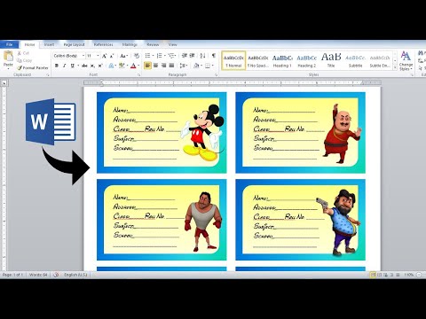Cara Membuat Design Printable Notebook Sticker di Microsoft word (Ms word)