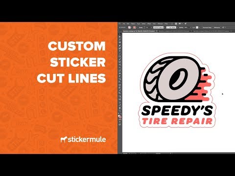 Cara membuat garis potong stiker di Illustrator