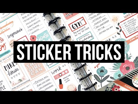 Tips dan Trik Stiker // Melapisi dan Memotong Stiker di Planner Anda!