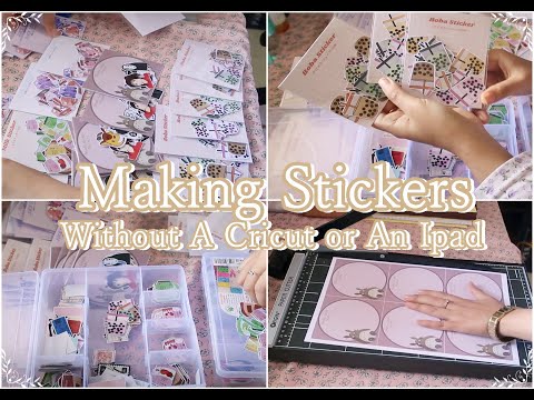 Studio Vlog #6 Membuat Stiker, Cetak & Kemasan | Tanpa Mesin Cutting Sticker | Sub Indonesia