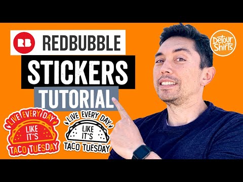 Tutorial Stiker RedBubble! Cara menentukan harga, mendesain, dan mengunggah stiker ke RedBubble dan menghasilkan uang.