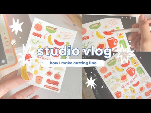 Vlog Studio #6 | Bagaimana cara membuat CUTTING LINE untuk stiker saya | Indonesia